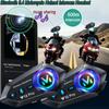 BT5.4 Motorcycle Helmet Intercom Headset Waterproof Motor Wireless Headphone Bluetooth Speakers Multi-scene Mixing Music Sharing