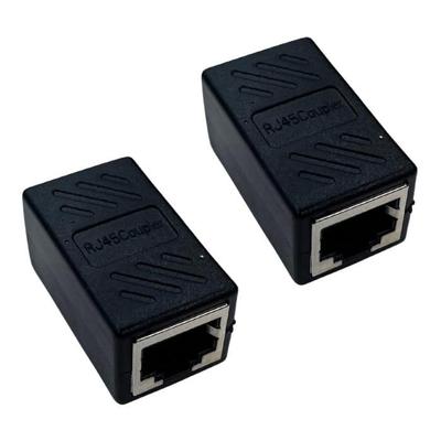 Соединитель RJ45 - PHONILLICO - Комплект из 2 шт. - Черный - Совместим с Cat 5/6/7