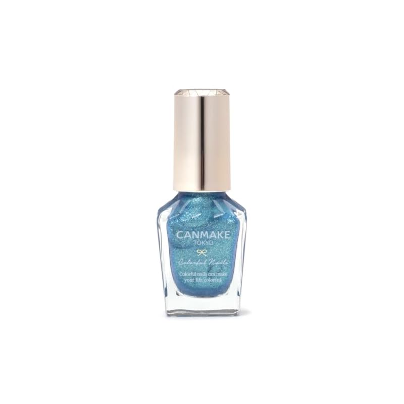 Canmake Colorful Nails N128 Ramune Soda 8 мл Лак для ногтей - Высокая пигментация, Быстросохнущий, Небесно-голубой