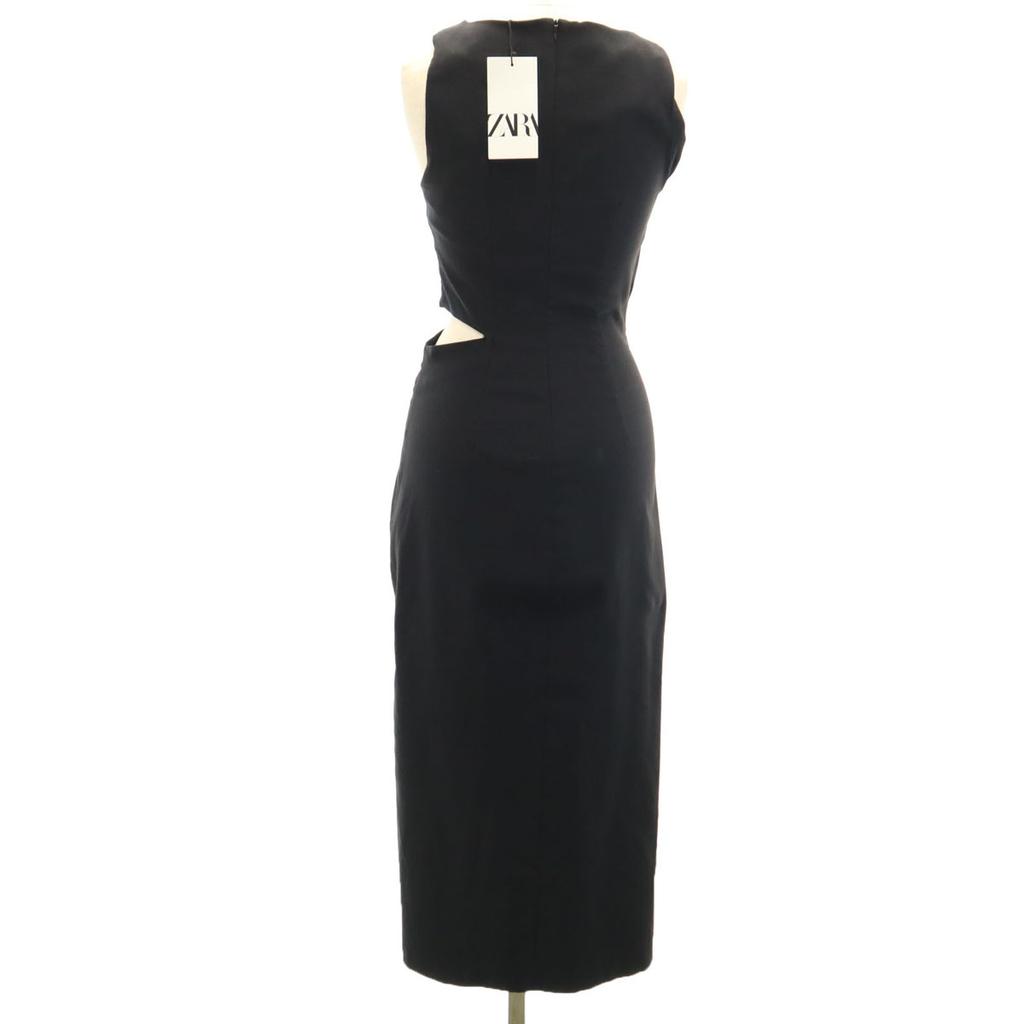 Неиспользованное ZARA Платье без рукавов Длинное XS черное Женское Б/у