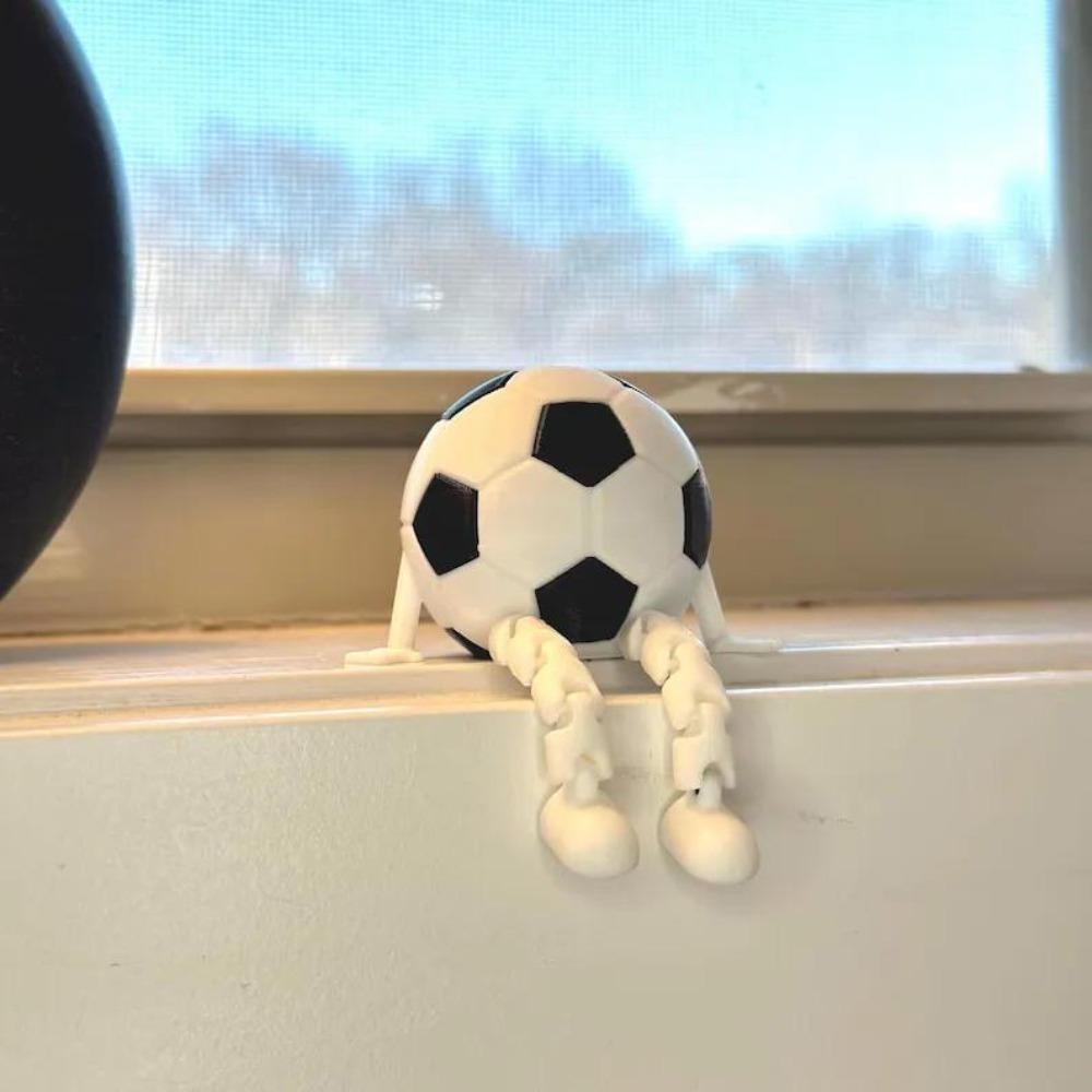 Новая 3D-печатная фигурка спортивного мяча Движущаяся Уникальная Полностью шарнирная модель спортивного мяча Детская игрушка Декор для дома Гостиной