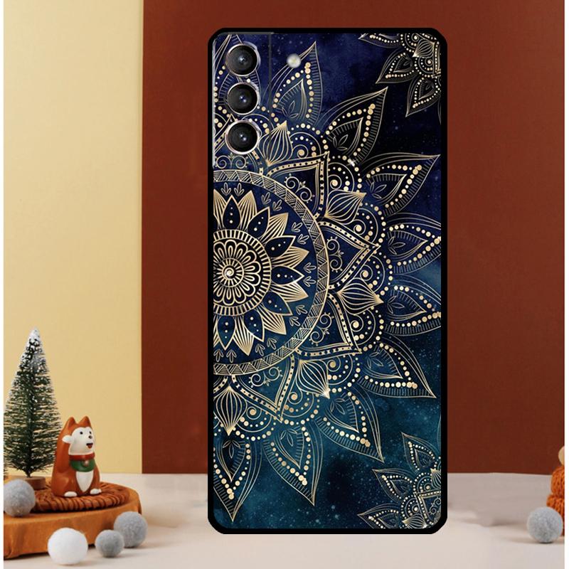 Элегантный чехол с цветочным узором Мандала для Samsung Galaxy S23 S24 Ultra S8 S9 S10 S22 Plus Note 10 20 Ultra S20 S21 FE