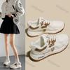 Женская легкая нескользящая спортивная обувь, женские осенние новые кроссовки на платформе, женские повседневные удобные кроссовки на толстой подошве