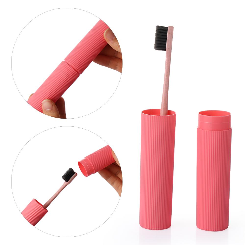 New Travel Portable Toothpaste Cylinder Case Storage Box Toothbrush Holder Plastic