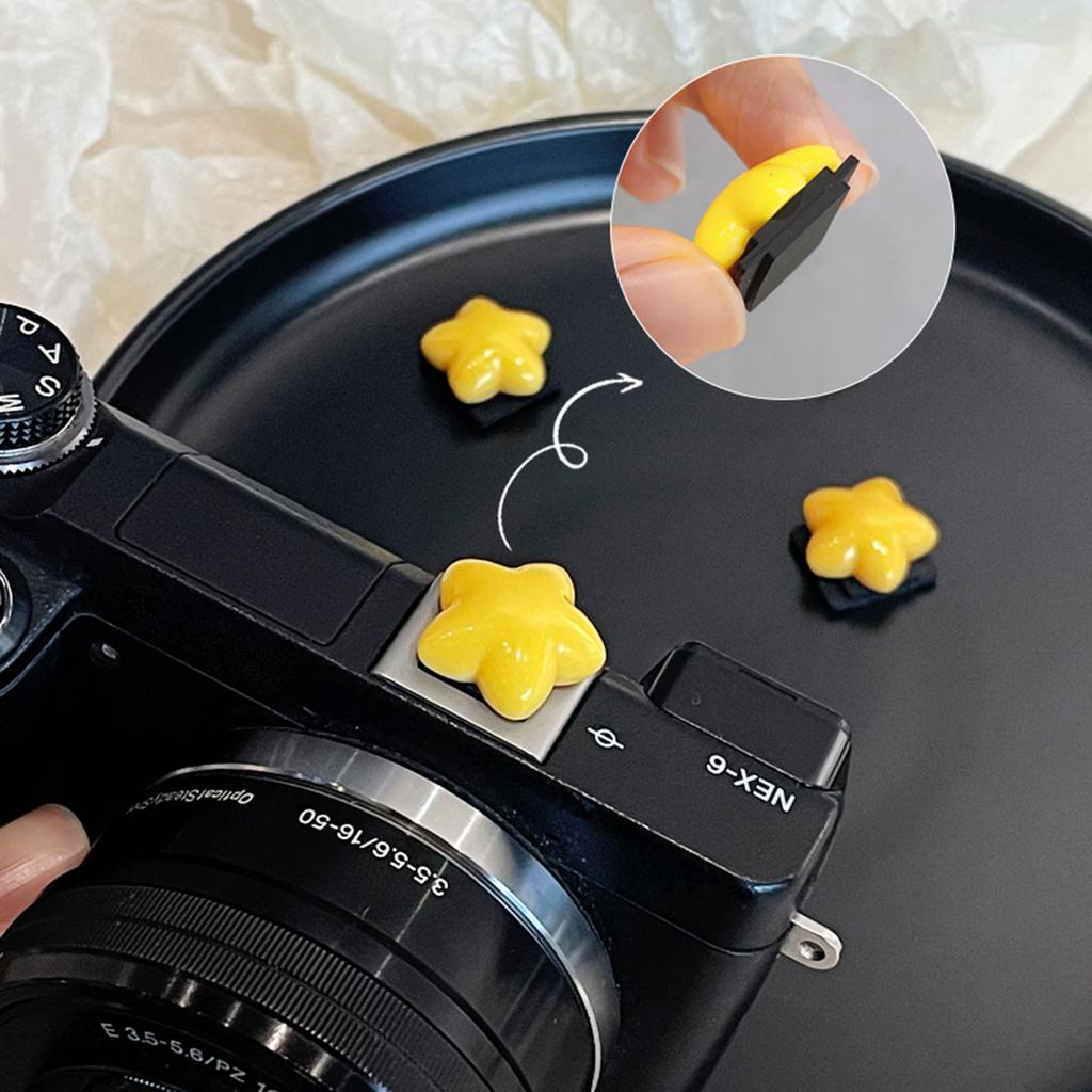 SLR Camera Hot Shoe Cover Hotshoe Cap Dustproof Cute Cartoon Shaped Protectors Covers Photography Accessory