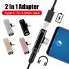 2 IN1 Type C To 3.5mm Jack Earphone Charging Cable Audio Converter for Samsung Xiaomi Nokia Huawei HTC Tablet OTG Adapter