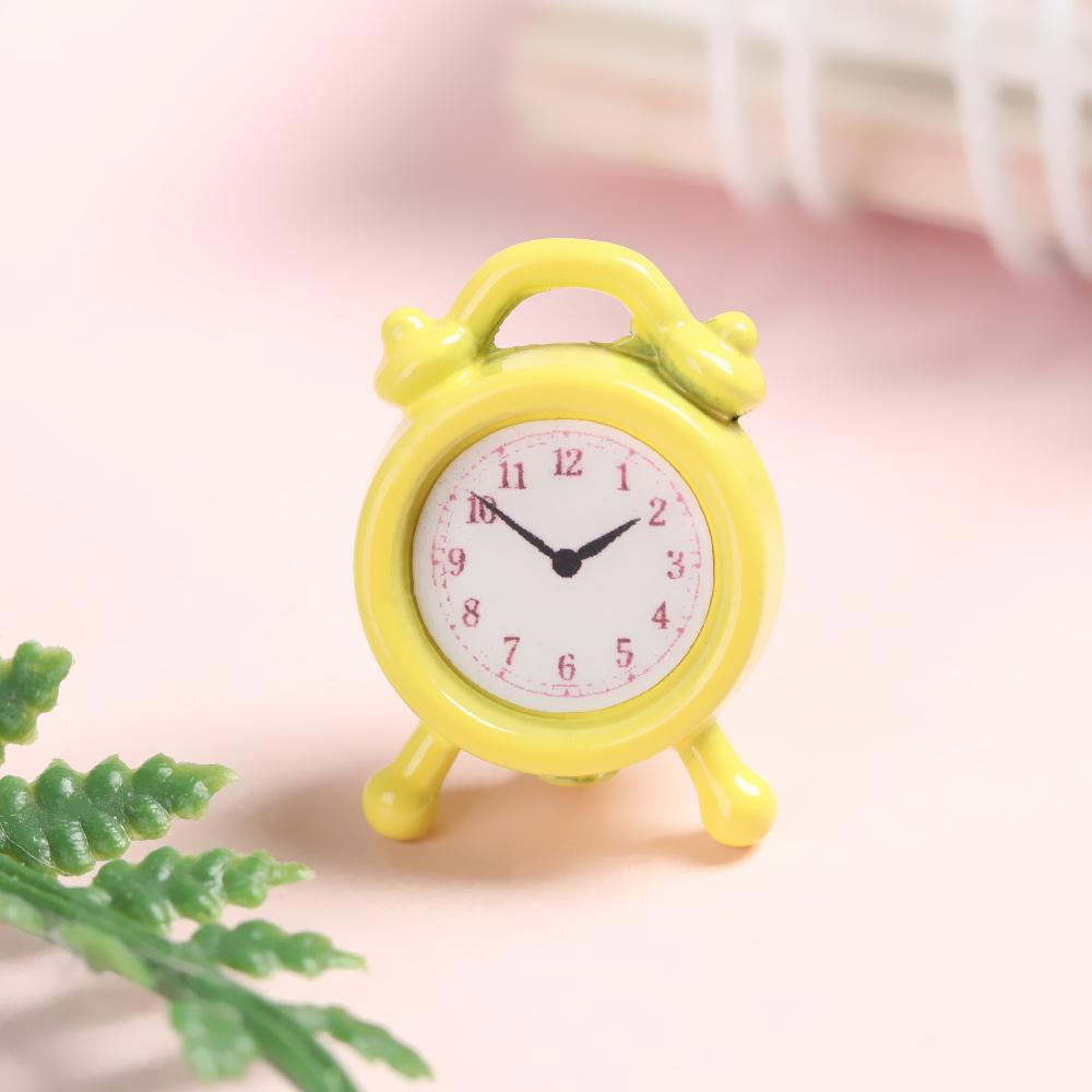 Kitchen Living Room Doll Clocks Dollhouse Miniature Toy Alarm Clock Mini Home Decoration