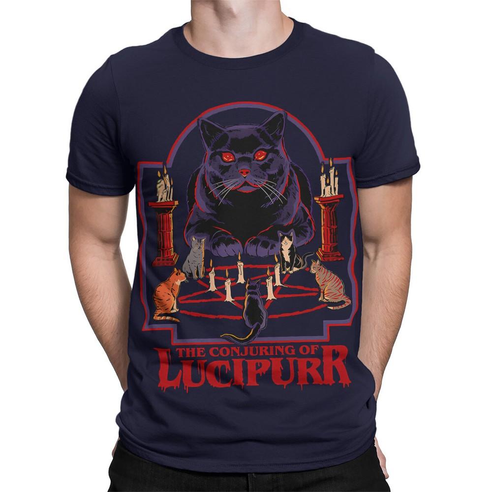 The Conjuring Of Lucipurr 70s Dark Humor T Shirt For Cat Lovers Srt433