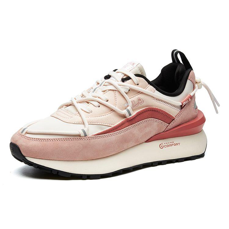 Fila Fusion Кроссовки DX Retro Ткань Искусственная кожа Амортизирующие Износостойкие Дышащие Низкие Беговые кроссовки Женские кеды T12W111108FBM