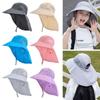 Sunscreen Boy Girl Adjustable Children Bucket Hats UV Protection Sun Hat Wide Brim Cap