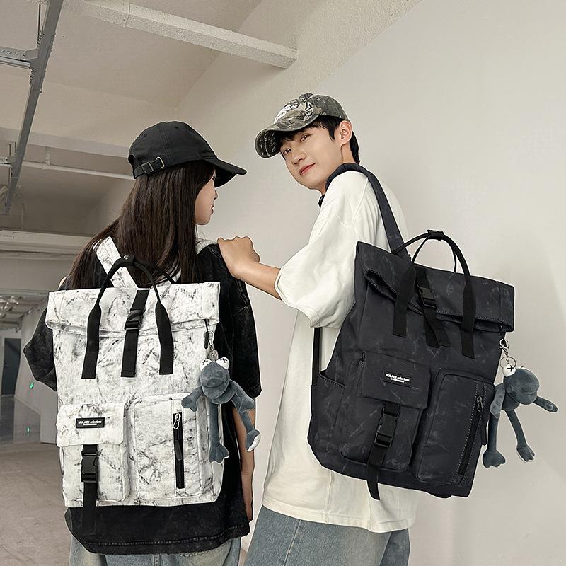 Schoolbag Japanese school bag male trend Korean version junior high school high school boys Harajuku Internet celebrity backpack 11.1 inch
