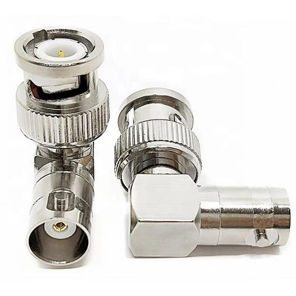 L-Shaped BNC Right Angle Connector 90 Degree Angle BNC RF Coaxial Converter
