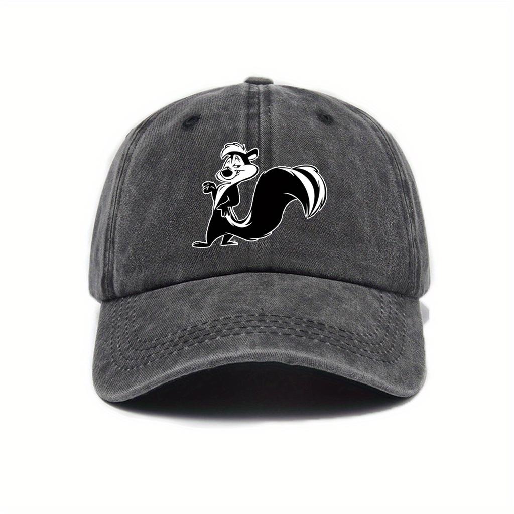Unisex Women Adjustable Snapback Baseball Cap with Animal Print Breathable Unisex Hat Suitable for Outdoor Travel Streetwea