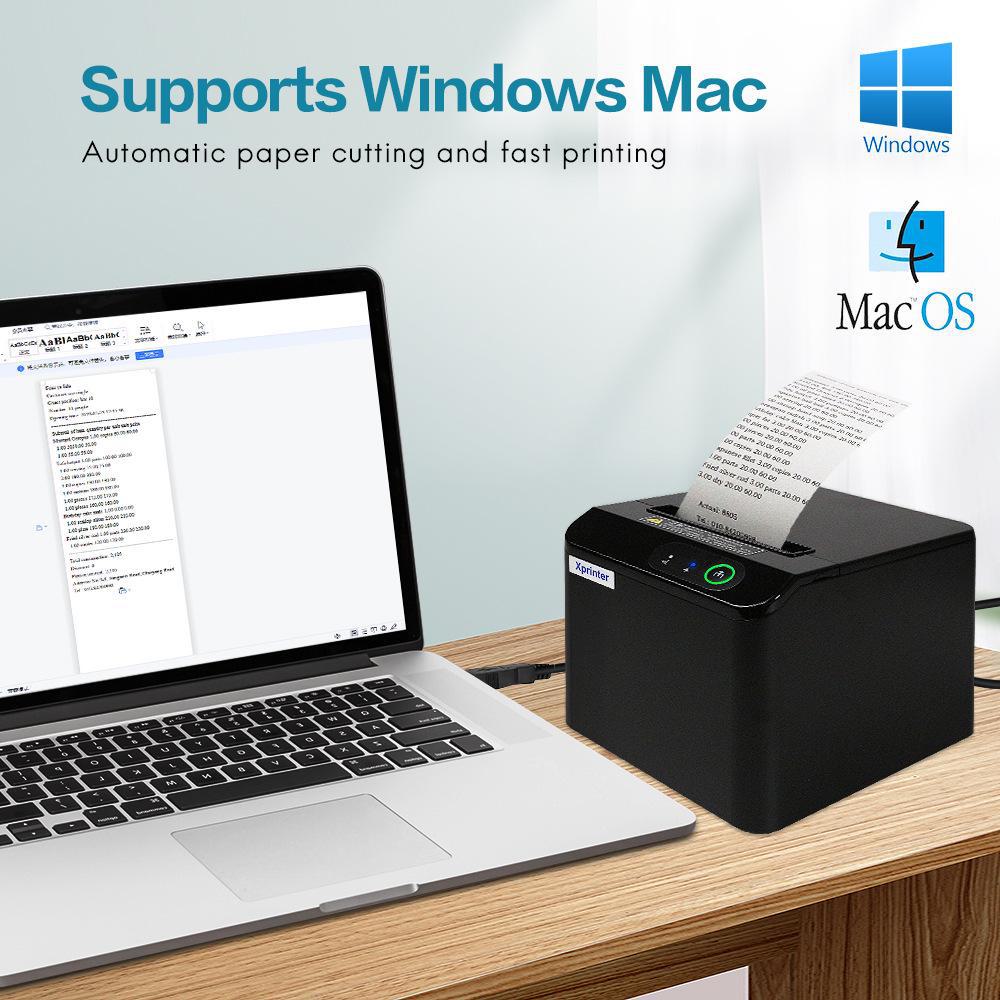 Xinye T80Q 80 мм многопортовый POS-принтер с автоматическим резаком для кухонь