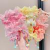 10pcs/set Mesh Bowknot Flower Hair Clips Sweet Cute Children Colorful Hairpin Headwear Hair Accessories