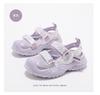 ABC Kids Girls' Sandals Hollow out Breathable Sports Baotou Anti collision Girls' Beach Shoes