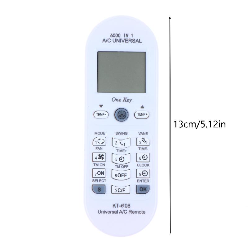 Universal AC Remote Replacement 6000 In 1 Auto One Key Pairing Long Range Controller for Hotel Household AC