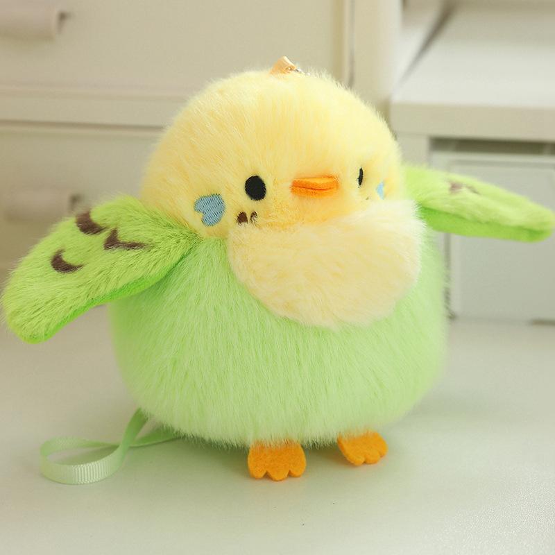 Simulation Shoulder Bird Plush Toy Doll Tit Parrot Doll Rag Doll For Children'S Birthday Gift