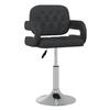 Dining Chairs 2 pcs Swivel Black Faux Leather