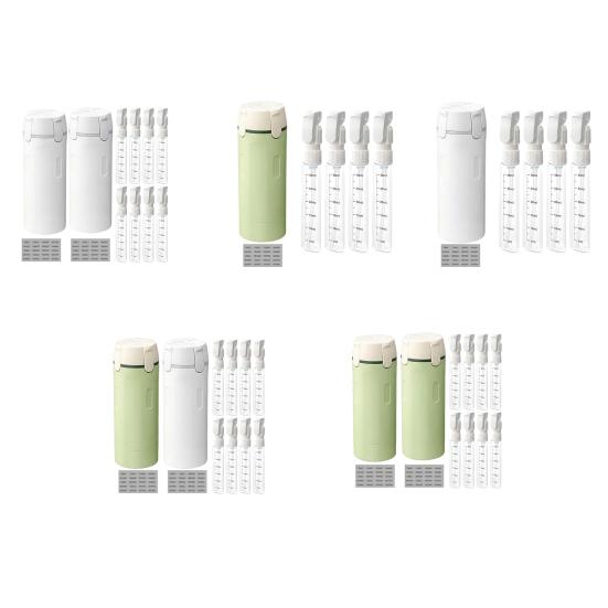 1/2 Набора 120 мл 4-в-1 Дорожная Бутылка Герметичная Многоразовый Диспенсер для Лосьона, Кондиционера, Крема, Шампуня Портативный Многоразовый Пустой Контейнер для Туалетных Принадлежностей