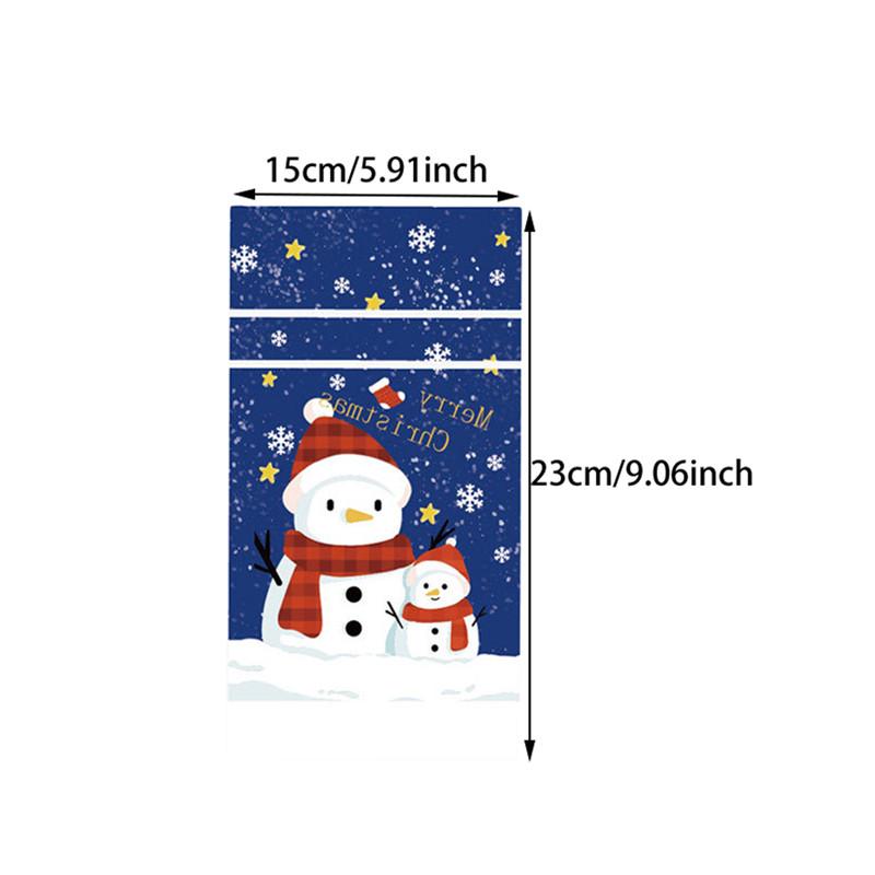 50 шт. рождественские конфетные пакеты для сладостей милые подарочные пакеты со шнурком для подарков на свадьбу