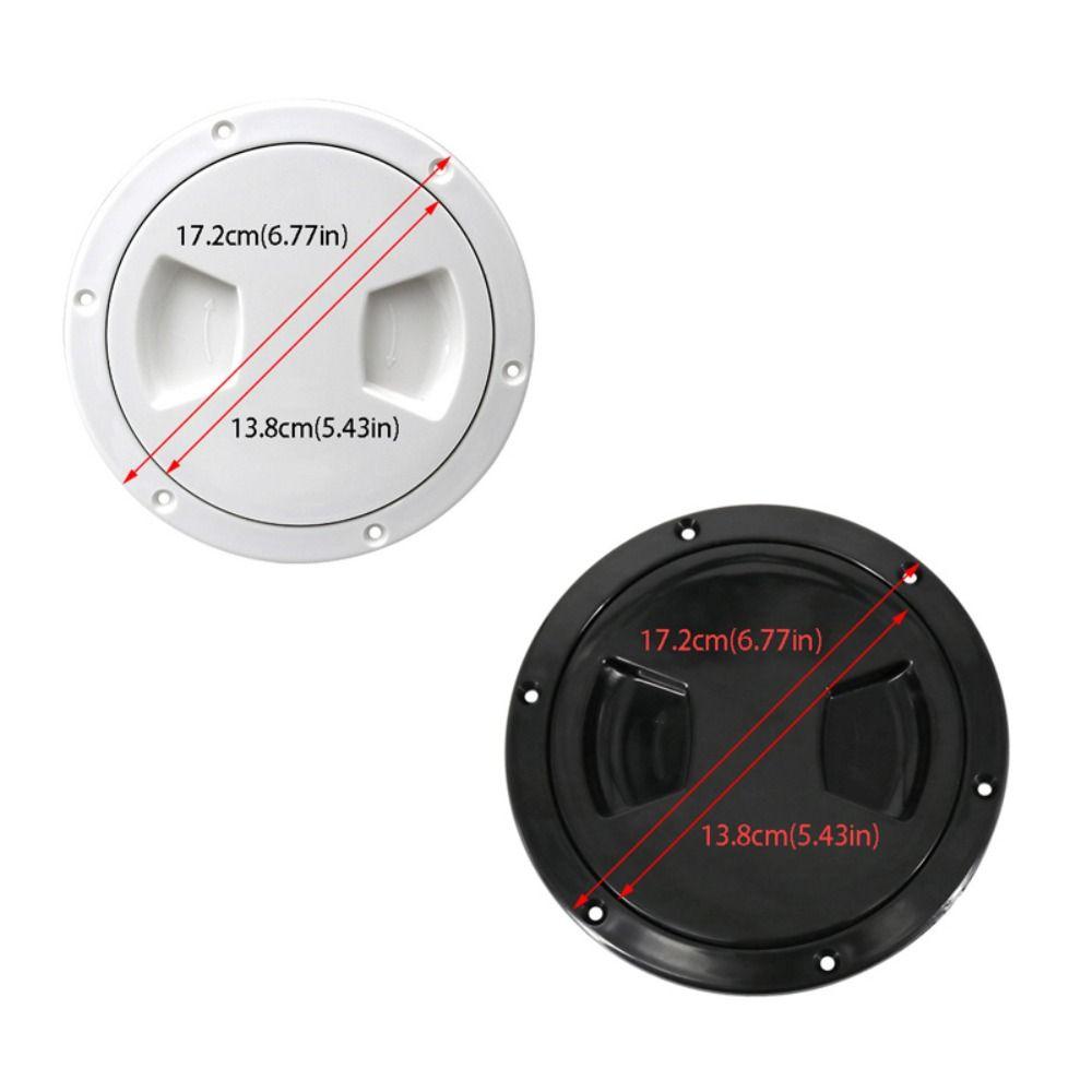 Round Hatch Cover White Inspection Plate For Boat Boat Screw Out Plate Outdoor Water Sport