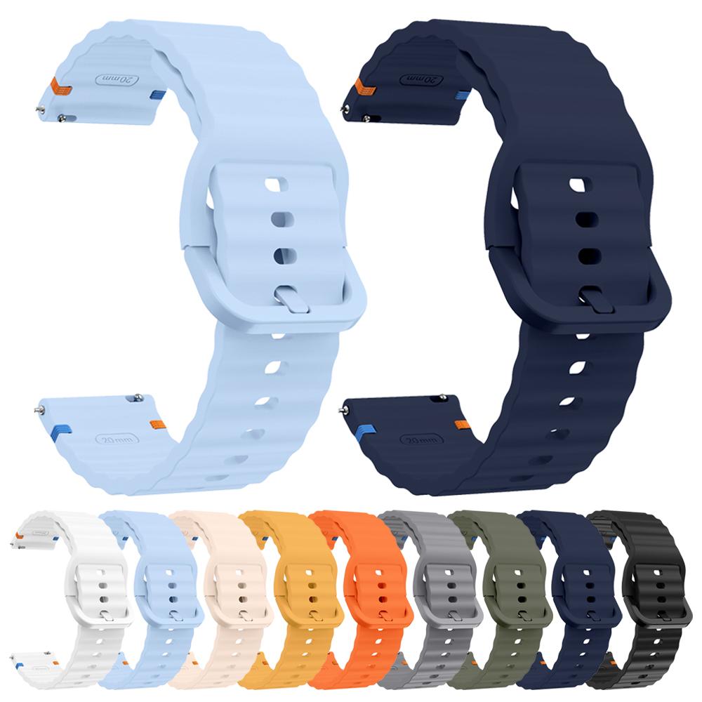 Силиконовый ремешок для часов 20 мм 22 мм Для TicWatch Pro 3 Ultra Ремешок Для TicWatch GTW/GTX/S2/E2/E3/GTH Замена Мягкий Спортивный Браслет
