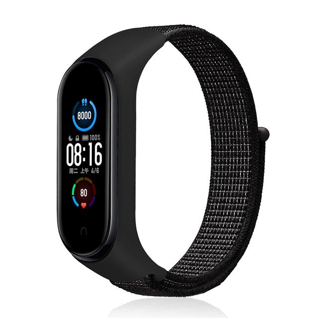 Для Mi Band 10 9 8 7 Ремешок Нейлоновый Спортивная петля часы Аксессуары pulsera correa Mi Band 4 Браслет xiaomi Mi Band 5 6 3 Браслет