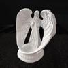 White Resin Carved Figure Candle Holder Decor  Outdoor Courtyard Corner Accent Decor