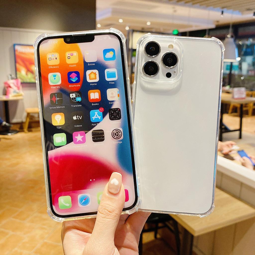 Прозрачный чехол для телефона iPhone Samsung Huawei Honor Xiaomi Redmi OPPO Realme Vivo Мягкая силиконовая задняя крышка с защитой от падения