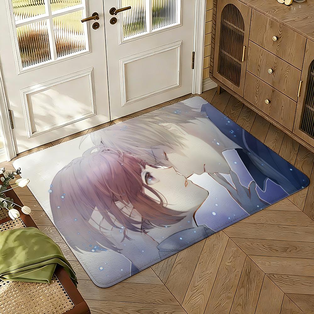 Devils Line Floor Mat Soft Thickened Absorbent Non-Slip Bedroom Living Room Door Mat Home Decor Flannel Rugs