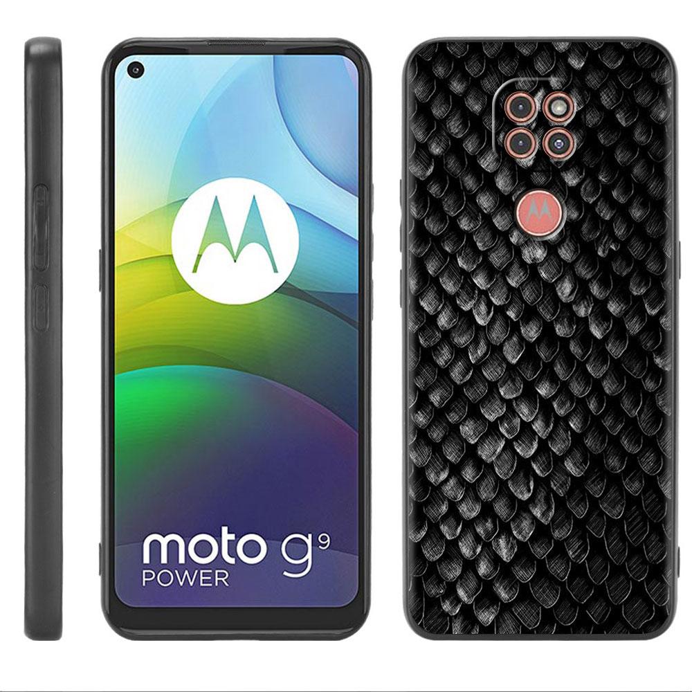 Чехол со змеиным принтом для Motorola G30 G60 G22 G9 Play G82 G52 G8 G9 G50 One Fusion Edge 20, черные мягкие чехлы для телефона