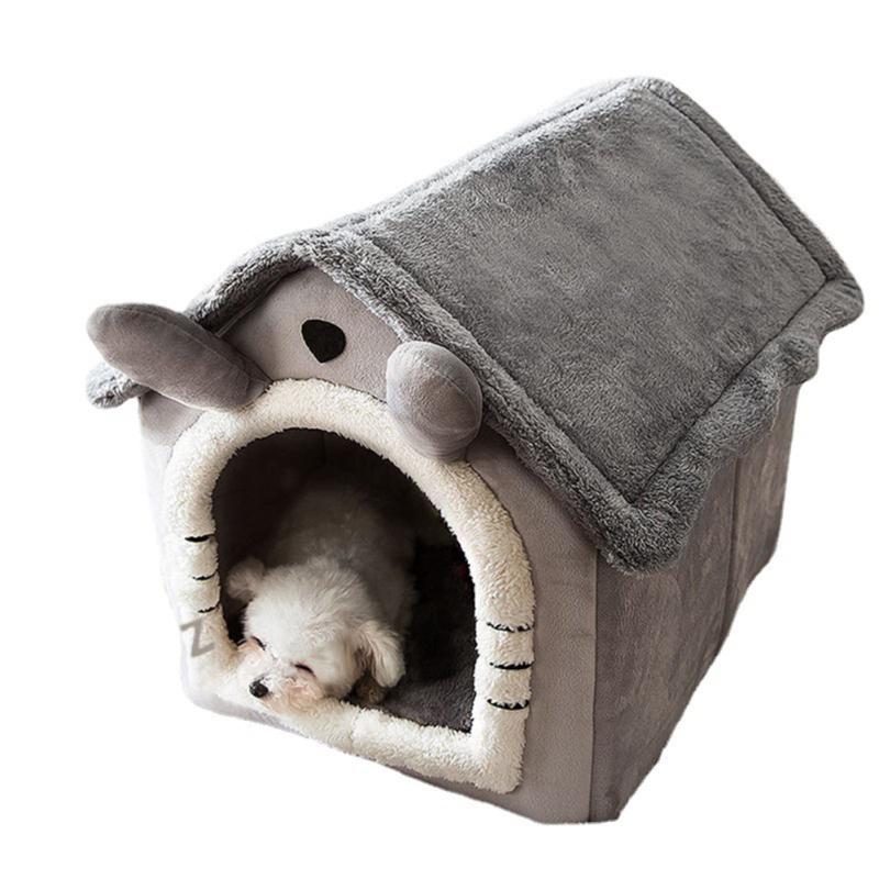 Cat Bed Sleep House Warm Cave Dog Kennel Indoor Enclosed Tent Huts Sofa For Pet Cats Kittens Puppy