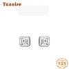 Танциз стерлингового серебра 925 пробы циркон серьги серьги-капли для женщин подарки на свадьбу
