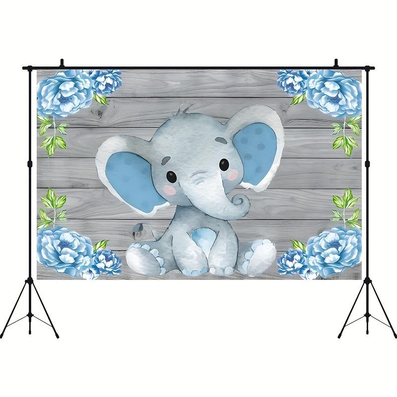 5x3ft милый слоненок Baby Shower вечерние украшения фотография фон для девочек и мальчиков торт ко дню рождения десерт стол баннер реквизит для фотостудии