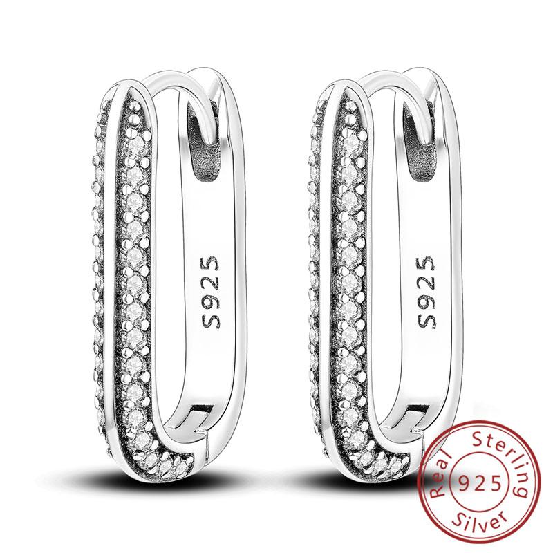 S Медные серьги-кольца Сверкающая звезда луна U Серьги в форме сердца бабочки для женщин для вечеринки свадьбы ювелирные изделия