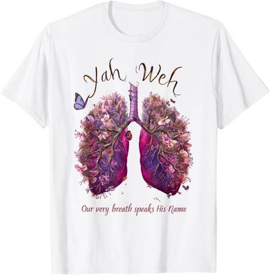 Yahweh Our Very Breath Speaks His Name Floral Lung Flowers T-Shirt UNISEX