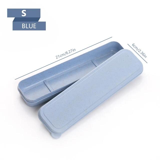 21/24cm PP Portable Travel Tableware Storage Box Case Food Grade Dinnerware Kitchen Fork Spoon Box For Kid School Cutlery