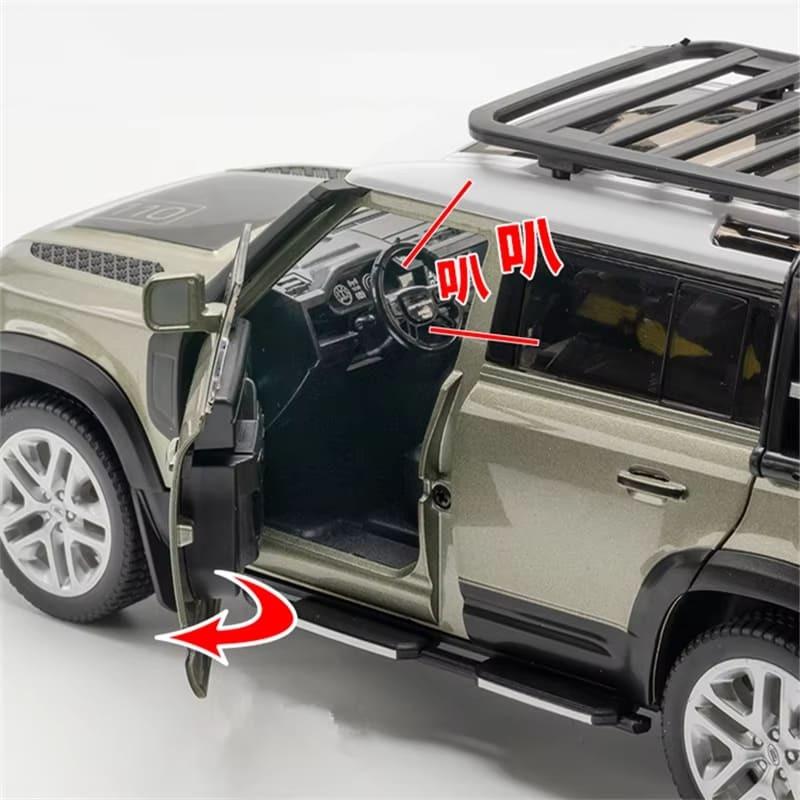 1/18 Land Rover Range Rover SUV Alloy Car Model Front Wheel Steering Multi-function Off-road Vehicle Car Model Sound and Light Children's Toy Gift
