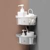 Plastic Bathroom Kitchen Storage Rack Organizer Corner Shower Shelf Kitchen Sponge Holder