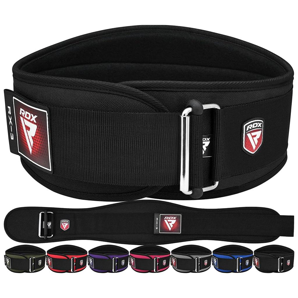 RDX X3 Weight Training Neoprene Lifting Belt for Gym and Strength Training Belt, (M, Black)