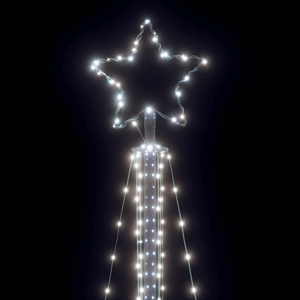 LED Christmas Tree 483 Cold White LEDs 240 cm