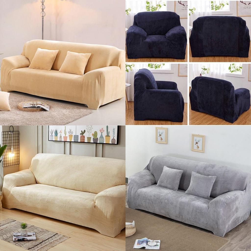 Чехол на диван Easy Slipcover Эластичный Защитный Мягкий Чехол Толстый Плюшевый Велюр 14 Мест