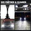 2 шт. H7 комплект светодиодных ламп для фар, автомобильные противотуманные фары, 70 Вт, Canbus без ошибок 20000LM, беспроводная автомобильная фара 1: 1 мини-диод автоматического освещения 6000K 12 В