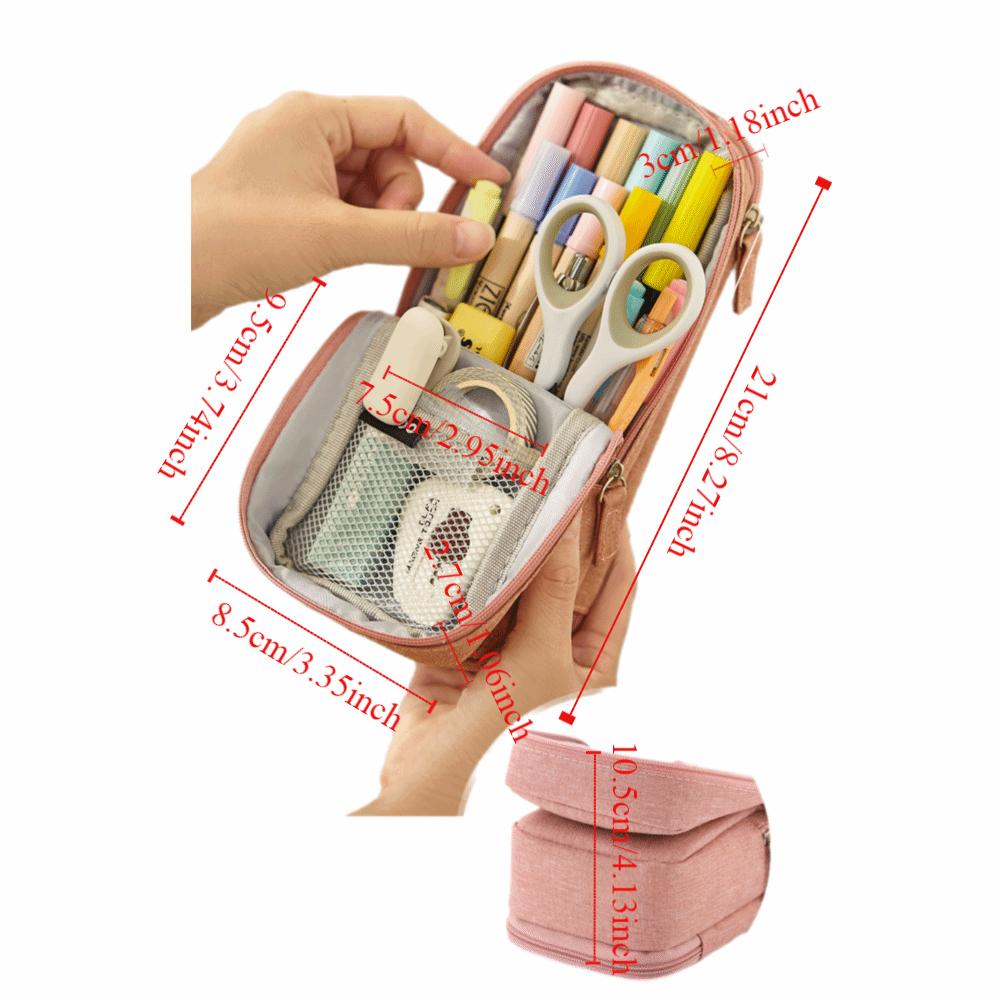 Simple Pen Storage Bag Large-capacity Student Stationary Boxes Folding Pencil Case  Children