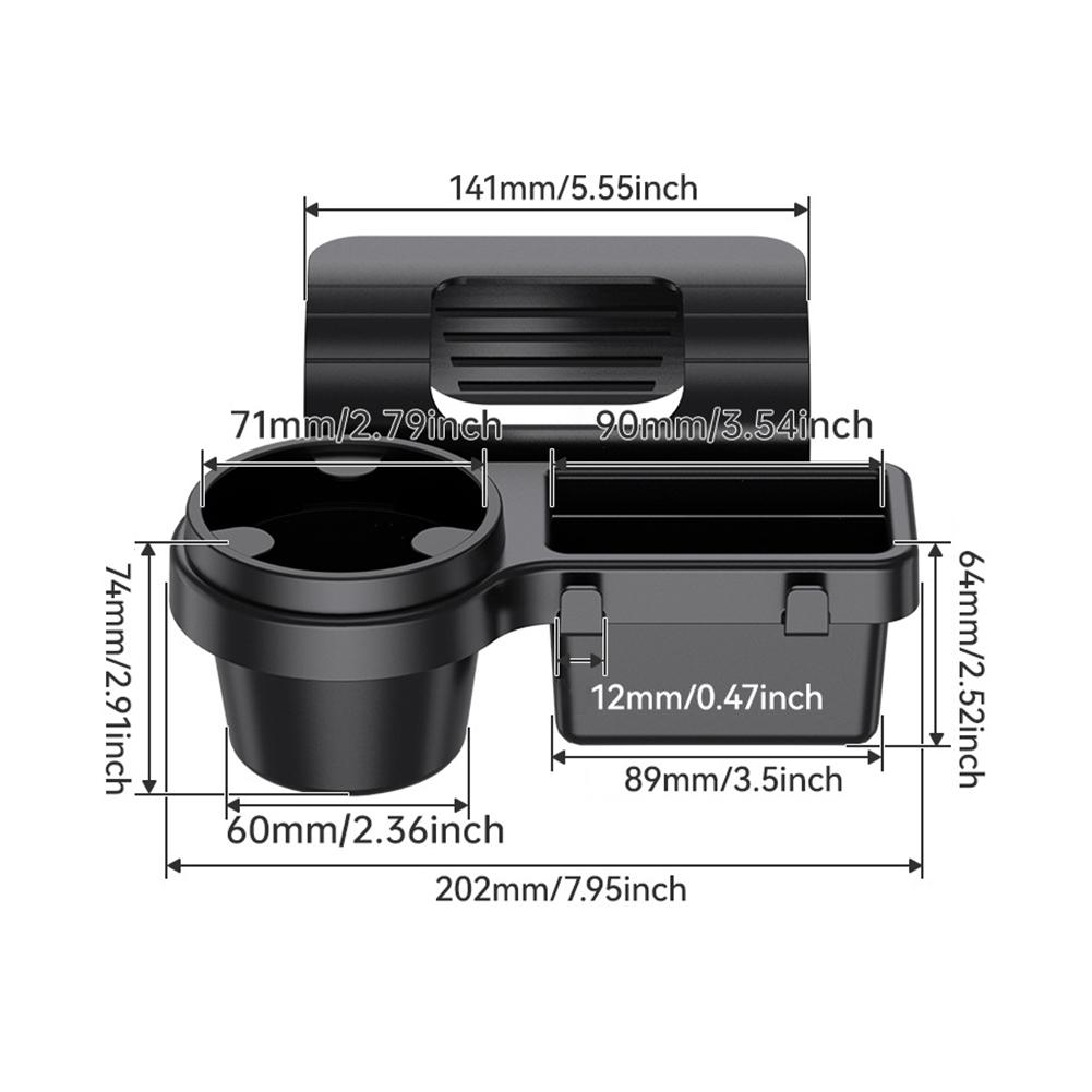 Портативный автомобильный подстаканник для двери, держатель для напитков, бутылок, подставка, органайзер для телефона, ключей с двойными подвесными крючками и портом для зарядки