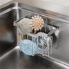 Stainless Steel Kitchen Organizer Space-Saving Rustproof Compact Sink Organizer Easy-To-Clean Sponge Holder For Daily Use