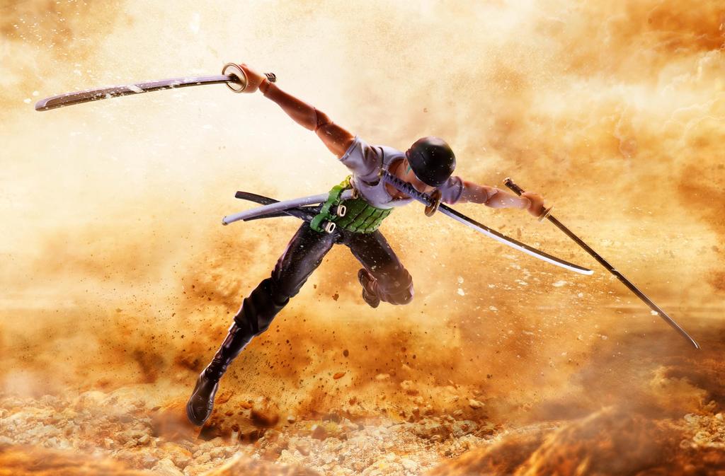 TAMASHII NATIONS ONE PIECE Ророноа Зоро примерно 150 мм окрашенная подвижная фигурка SHFiguarts -Dawn Adventure- ПВХ и АБС