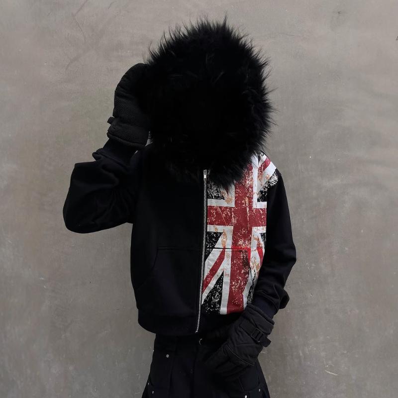 Плюшевая толстовка Y2K с крутым принтом, модная, унисекс, трендовая, крутая, уличная, повседневная, с капюшоном, на осень и зиму