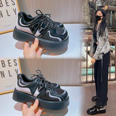 Женская обувь на пенопластовой подошве, весна 2025, новая женская универсальная одинарная обувь на платформе, белая обувь, женская повседневная обувь, женский тренд